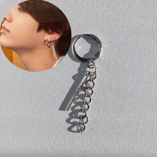 Jungkook Zincir Detay Küpe ( Tek)