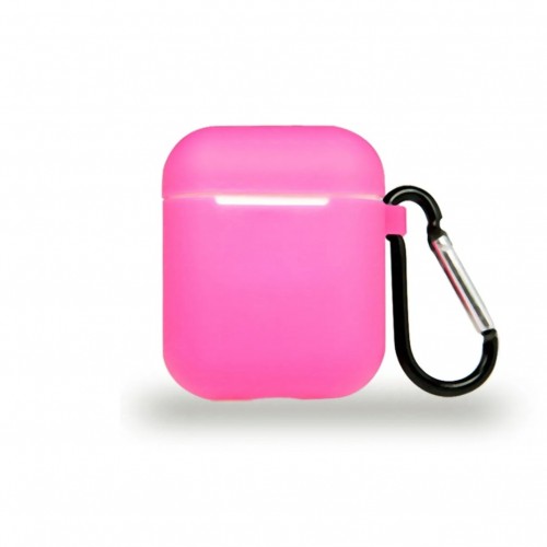 Şeffaf Pembe Silikon Airpod Kılıfı 