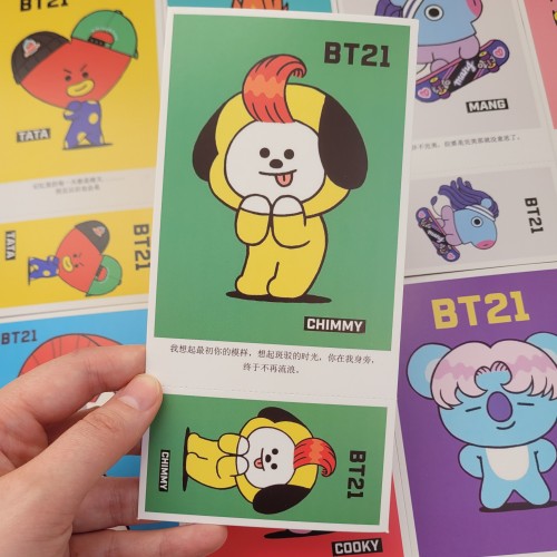 BT21 Kartpostal + Fotokart İkilisi 