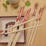 Çiçek Detay Ahşap Chopstick