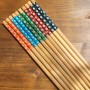 Renkli Çiçekli Bambu Chopstick 