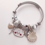 BT21 Kararmaz Çelik Charm Pandora Bileklik