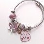 BT21 Kararmaz Çelik Charm Pandora Bileklik