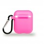 Şeffaf Pembe Silikon Airpod Kılıfı 