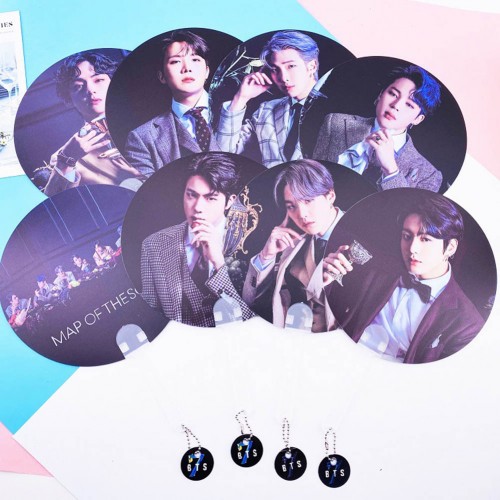 Çift Taraflı BTS Mots7 Handfan